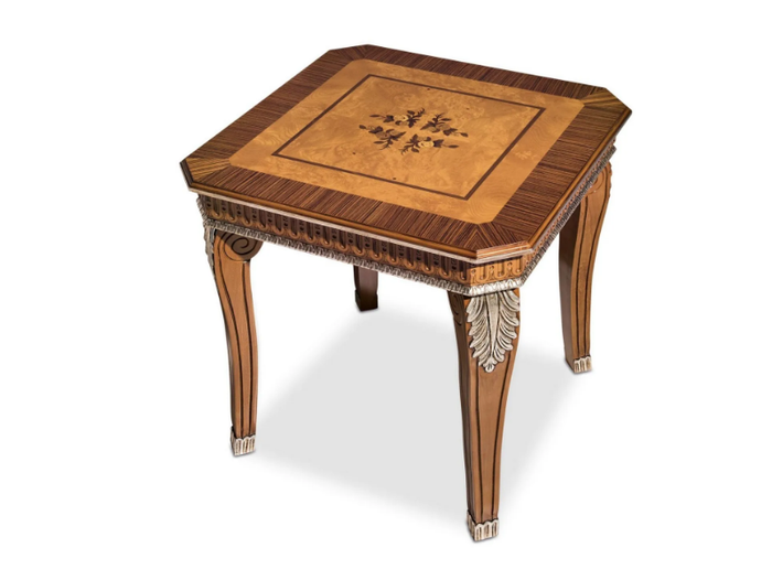 NOBLESSE - Square solid wood high side table _ Guerra Vanni